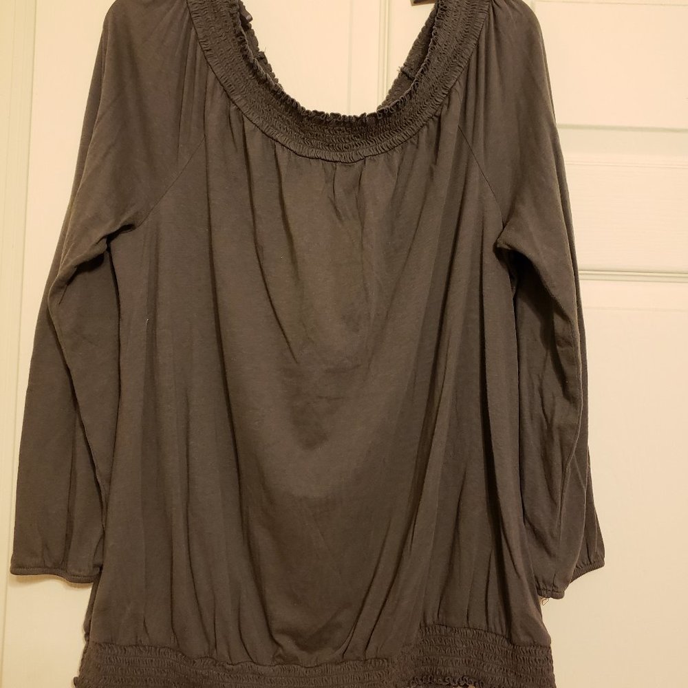 SALE ** NWOT ** Darling Gray Peasant Tunic